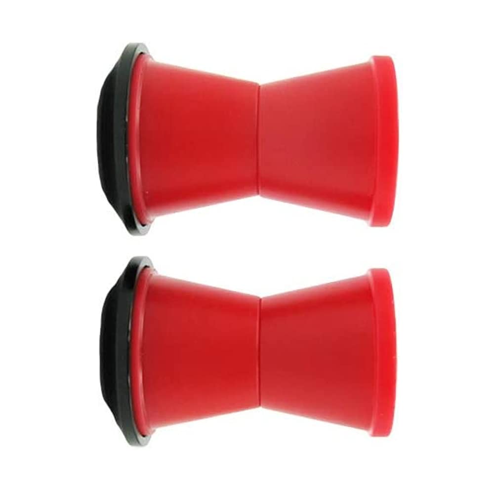 Riloer 1 set di boccole di montaggio per manubrio moto, Compatibile con KXF, CRF, YZF, RM, Dirt, Pit, Off-road, biciclette, moto, nero/rosso