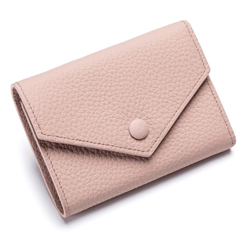 Genuine Leather Women Wallet Female Coin Purse Short Money Bag Designer Card Small(Black) - Main Image