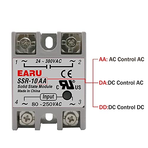 Relé SSR-80DA con conmutación silenciosa para regular la temperatura PID sin desgaste 5