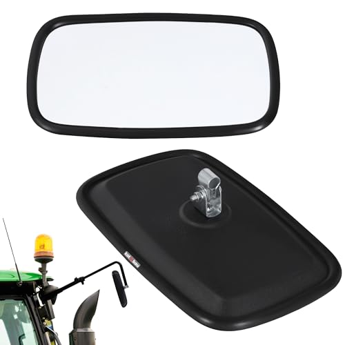KOTARBAU® Espejo Universal para Tractor 19 X 23 cm 1 Pieza | Retrovisor para Tractor Agrícola | Espejo para Maquinas Agrícolas | Espejo Ajustable para Tractor | Espejo de PVC | Espejo para Excavadora