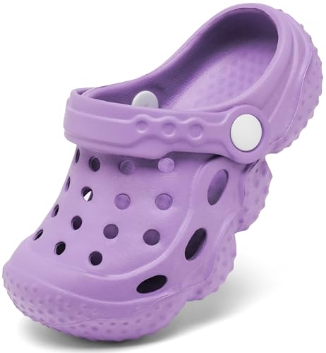 Image of INMINPIN Kids Girls Boys Clogs Garden Shoes Toddler Slides Sandals Children Water Shower Beach Pool Slippers Indoor Outdoor