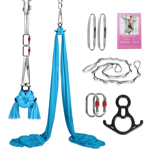Aerial Silks Kit & Aerial Yoga Hammock - 11Yd Premium