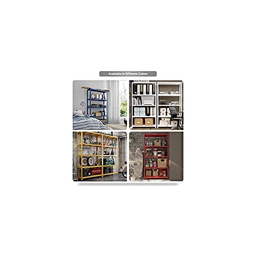 SCAFFALE IN METALLO “BIANCO” ETTORE KIT BULLONI 100 X 40 X H187 CM CON 5 PIANI