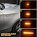 NDRUSH Sequential LED Side Marker Turn Signal Lights Compatible with BMW E90 E91 E92 E93 E46 E53 X3 E83 X 1 E84 E81 E82 E87 E88, Smoked Lens, Pack of 2