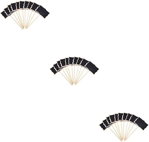 Mini pizarra de 30 piezas de despensa de comida rectangular etiqueta de decoración especial mini etiquetas pizarra tarjetas de precio con para