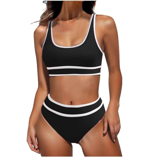 Bikini Mujer 2024 Bañador Menstrual Niña Conjunto de Bikinis Reductor Neopreno Trajes de Baño Dos Piezas Playa Moda Push up Bikini Cintura Alto Tankinis Beachwear Monokini Vacaciones Hawai