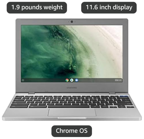 Image of Samsung Chromebook 4 Chrome OS 11.6 inch HD Intel Celeron Processor N4000 6GB RAM 64GB eMMC Gigabit Wi-Fi - XE310XBA-K03US
