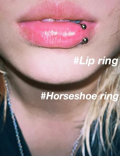 Oufksiyy 16g Septum Rings Internally Threaded Surgical Steel Septum Jewelry Lip Rings Hoop Labret Jewelry Horseshoe Earrings Daith Piercing Jewelry for Women Men 6mm 8mm 10mm 12mm Silver Gold Black3