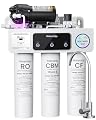 Waterdrop WD-T3-M Remineralization Reverse Osmosis Water Filter, NSF/ANSI 372 Certified, 9-Stage Undersink RO System, 450G Tankless RO Water Filtration System, 2:1 Pure to Drain, Plug-in Required