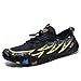 Produktbild MLLM rutschfest Leicht Badeschuhe,Fünf-Finger-Wasser-Schwimmschuhe, Outdoor-Paar-Tauchschuhe-Blau gelb_39,Aquaschuhe Schwimmschuhe