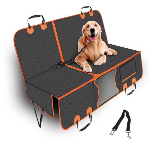 PetJoy Dog Car Seat Cover with Hammock Design &ndash; 600D Heavy Duty Waterproof & Scratch-Resistant...