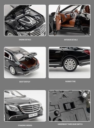 Image of Invite Enterprise Big Size 1:24 Merceedes Benz E300 diecast Metal Pullback Toy car with openable Doors & Light, Music Boys car for Kids Best Toys Gifts Toys for Kids(White-Color)