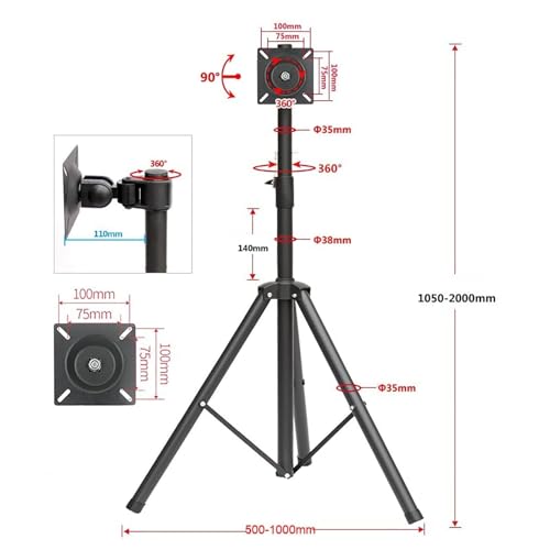 Soporte giratorio e inclinable de suelo para monitores LCD pequeños 3