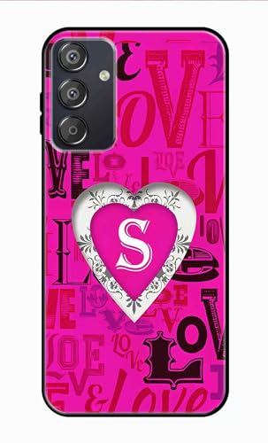 Image of Metal TPU Printed Back Cover for Samsung Galaxy M15 5G (Alphabet S -J1) 360 Degree Protection | Camera Protection -25092024(AR)