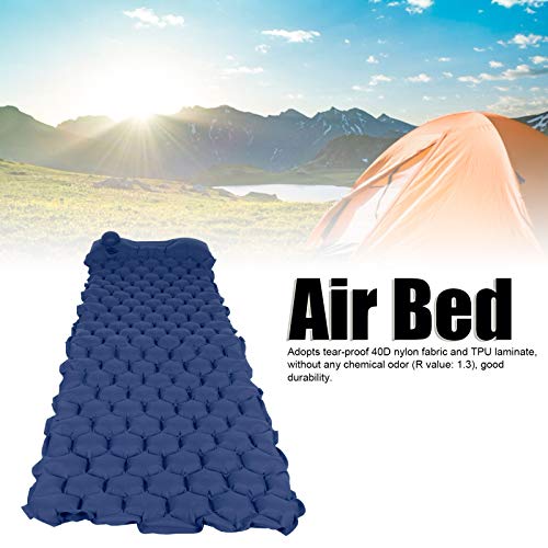 Tapete para dormir, colchão de ar inflável compacto e portátil, durável para acampamento, viagem, mo
