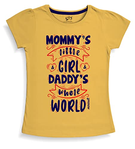 Image of X2O Girls Half sleeeves Cotton Tshirt with Cute Prints and Fun Colors(Pack of 1)