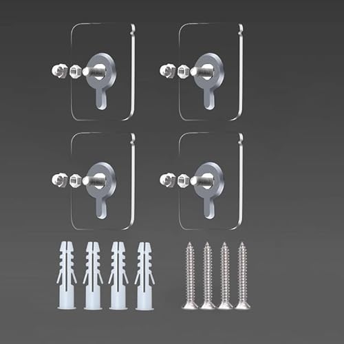 Weronique 4 Set of Adhesives Stickes, Screws with Anchors for