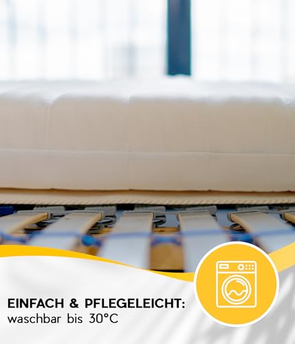 Medicline Matratzenschoner, Matratzenunterlage Filzschoner für Lattenrost 90x200 - Matratze - Neu atmungsaktiv Matratzenschutz Lattenrostauflage aus Filz