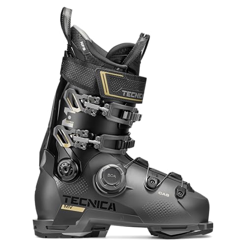 Tecnica Mach BOA MV 100 All Mountain/Sport Performance Men's Downhill Ski Boot (Race Grey, 29.5)