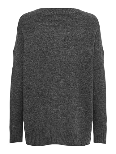 ONLY Damen Onlnanjing L/S KNT Noos Pullover, Dark Grey Melange, M EU – Ansicht 4