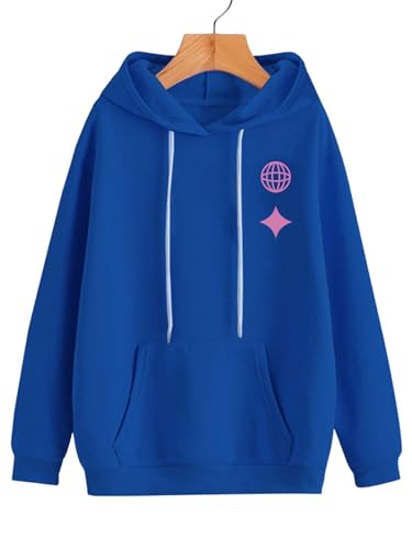 Image of Veirdo Cotton Fleece Regular Fit Full Sleeve Hooded Sweatshirt Front and Back Graphic Printed Jumper Hoodie for Men