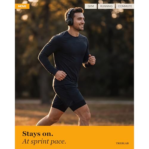 Image of TREBLAB Z2 Wireless Over Ear Headphones Bluetooth, Hybrid ANC, 58H