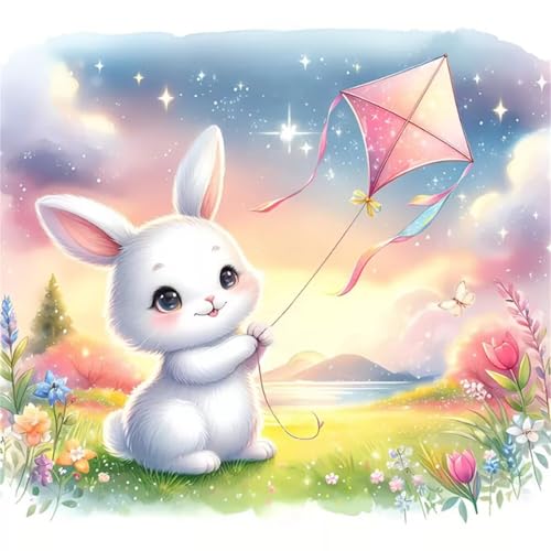 Jigsaw Puzzles 150 Pieces for Adults, Kite Rabbit 150 Piece Jigsaw Puzzles for Adults 26x26inch, Fun Educational Puzzle Games, Beautiful Decoration Puzzle