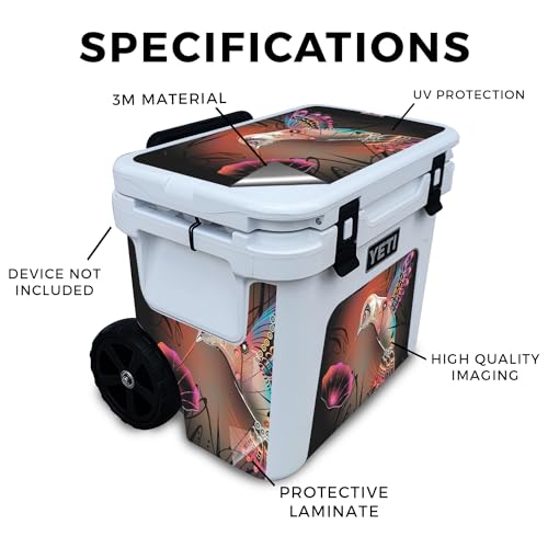 Image of Skin Compatible with Yeti Roadie 32 Wheeled Cooler - Cyborg Nature - Premium 3M Vinyl Protective Wrap Decal Cover - Easy to Apply | Crafted in The USA by MightySkins