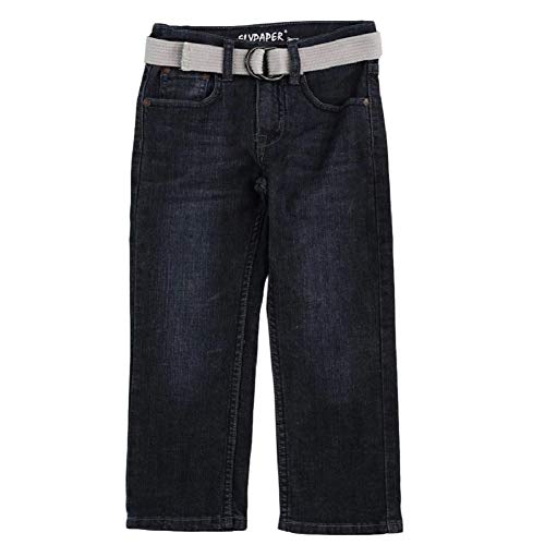 Boys 2T-7X Belted Straight Leg Jean Dark Wash 4 R