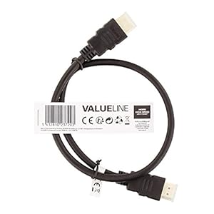 Valueline VGVT34000B05 High Speed HDMI-kabel met Ethernet 0,50 m zwart