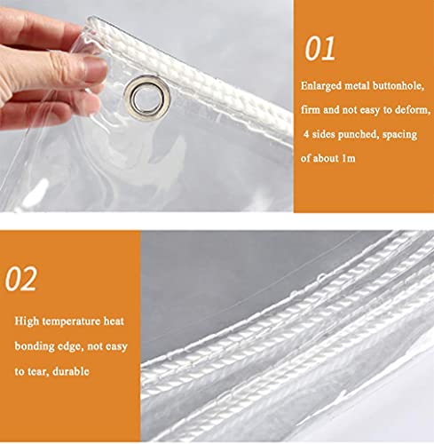 Lona Transparente resistente al agua y viento con diseño espesante protector 4