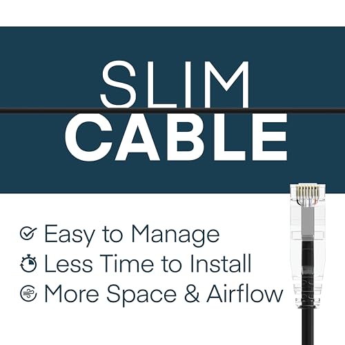 Cable Ethernet Cat6 Patch 10ft Pack 10 ClearFit miniatura 3