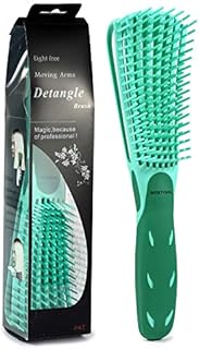 BESTOOL Detangling Brush for Black Natural Hair, Detangler Brush for Natural Black Hair Curly Hair Afro 3/4abc Texture, Faster n Easier Detangle Wet or Dry Hair with No Pain (Green)