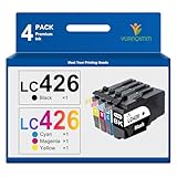 YUANQIMM LC426 LC 426 Cartucce compatibili per Brother LC426 LC-426VAL Cartucce per Stampanti Brother MFC-J4340DW MFC-J4335DW Brother MFC-J4540DW MFC-J4535DW (Nero/Ciano/Magenta/Giallo, 4 Pack)