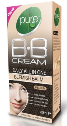 Pure Daily all in one Blemish Balm BB Cream Medium 30ml - packed by Black Nore Gifts