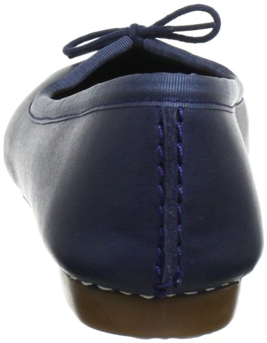 Clarks Damen Mokassin Ballerinas, Blau (Navy Leather), 39 EU