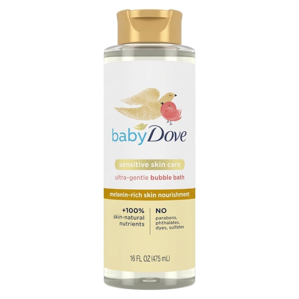 Baby Dove Melanin Rich Skin Nourishment Baby Oil for Newborn Sensitive Skin Ultra Gentle Baby Massage Oil Moisturizing Baby Skin Care with Coconut Almond Calendula and Chamomile 475 ml-image-30