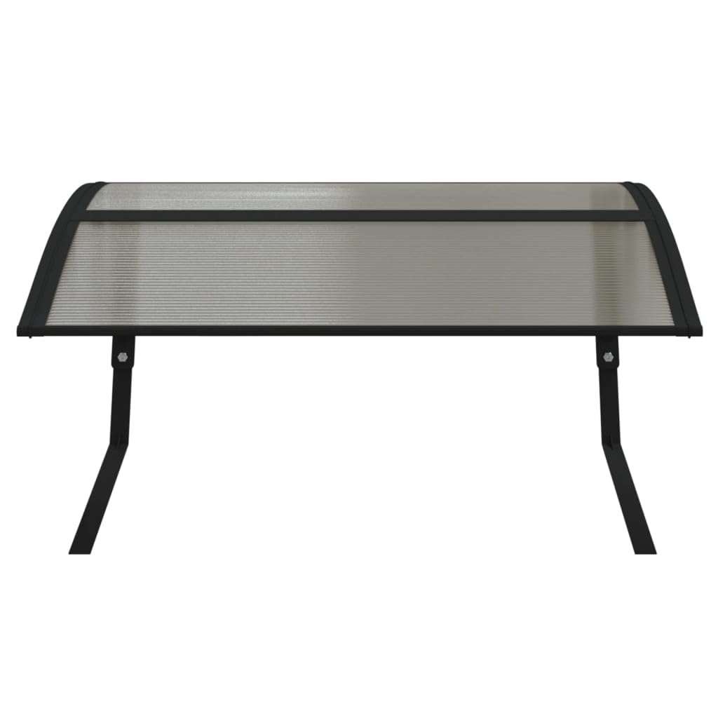 Mangloder Robot cortacésped Garaje Negro 80 x 101 x 46 cm PC Techo con soportes de metal, protección contra la intemperie para robot cortacésped, accesorio para robot cortacésped, jardín, patio