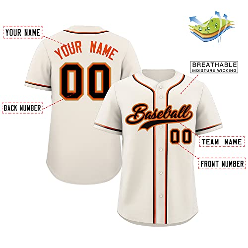 Camiseta de béisbol personalizada KXK con botones, nombres y números bordados para hombres, mujeres y jóvenes miniatura 2