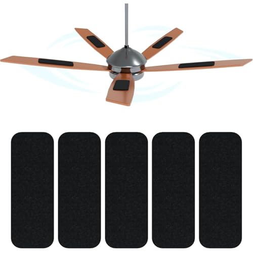Image of Ceiling Fan Filters for Blades, 10Pcs Activated Coconut Shell Carbon Ceiling Fan Air Purifier Pads, Easily Sticks Unscented Air Filters for Common Household Contaminants