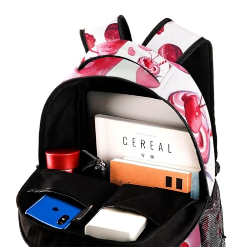 Sac à dos de campus rose et multicolore taille unique avec porte-bouteille - 4