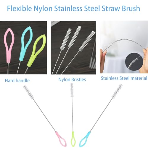 Image of 3 in 1 Cup Lid Cleaning Brush, Crevice Cleaning Brush for Water Bottle Gap, 2024 New Multifunctional Portable Straw Cleaner Brush Set(6Pcs)