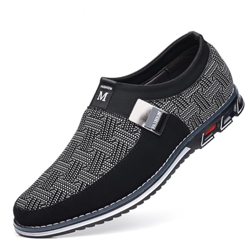 Image of Veslesth Men Casual Shoes Sneakers Loafers Comfort Walking Shoes Fashion Driving Shoes Luxury Leather Shoes for Male Business Work Office Dress Outdoor