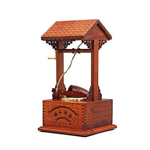 ShXiXJ Puppen HäUser aus Holz Miniatur Kreativer Chinesisches Altes Brunnenmodell(GrößE:12 * 12 * 23cm)