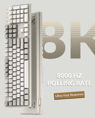 Image of Keychron C2 Pro Wired Mechanical Keyboard with 8K Hz Polling Rate, Full Size Custom RGB Backlit Hot-Swappable, Non-Shine Through PBT Keycaps Compatible with Mac Windows Linux