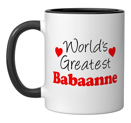 Taza Cerámica 11 Onzas Negra y Blanca miniatura 1