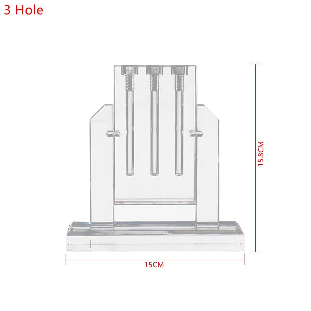 MATYASIGO Automobile Lubricating Oil Quality Comparator Can Flip Acrylic Glass Demonstration Stand Oil Viscosity Testing Tool (3 Hole)