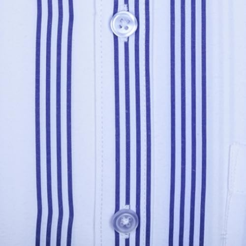 Image of ACCOX Men's Cotton Half Sleeves Striped Checkred Regular Fit Formal Shirt for Men(GCR275)