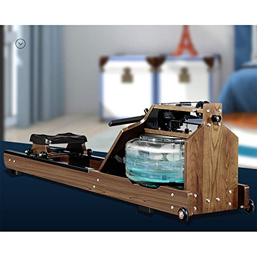 Image of Home Quiet Fitness Equipment Smart Water Resistance Rowing Machine Low Decibel Walnut Color 210 56.5 51cm