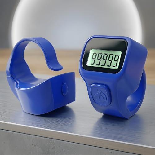Image of Digital Finger Ring Counter, LCD Display, LED Back Light in Display, up to 99999 (Pack of 1- Any Random Colour Will Be Sent As Per Availability) (Blue)